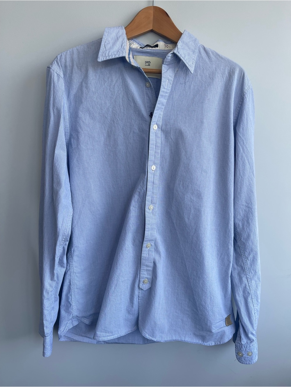 Scotch & Soda Light Blue Men's Button-Down Shirt